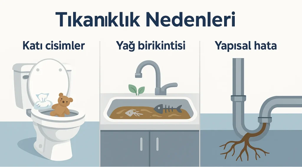 Lavabo ve Tuvalet Gider Tıkanıklığı Neden Oluşur? Kalıcı Çözüm Yöntemleri